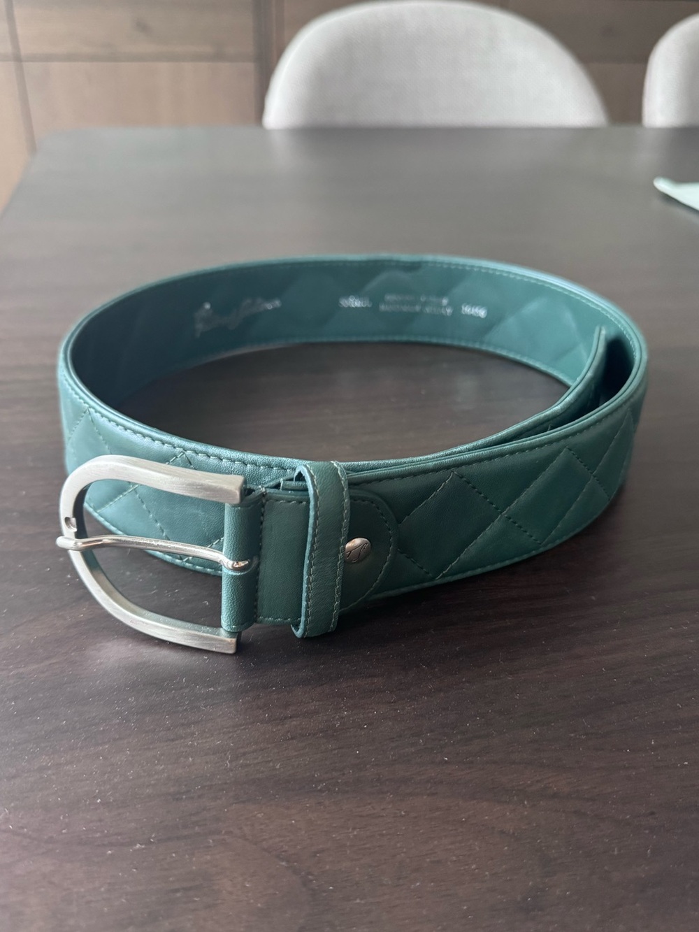 Tailored Sportsman Quilted Green Belt 2” Small